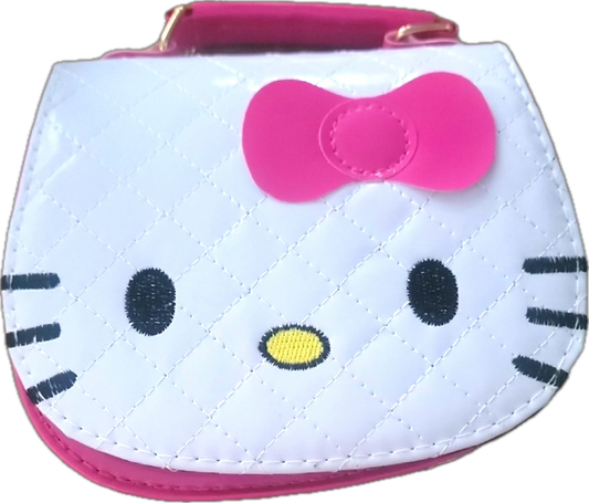 Hello Kitty Quilted Mini Purse – White & Pink