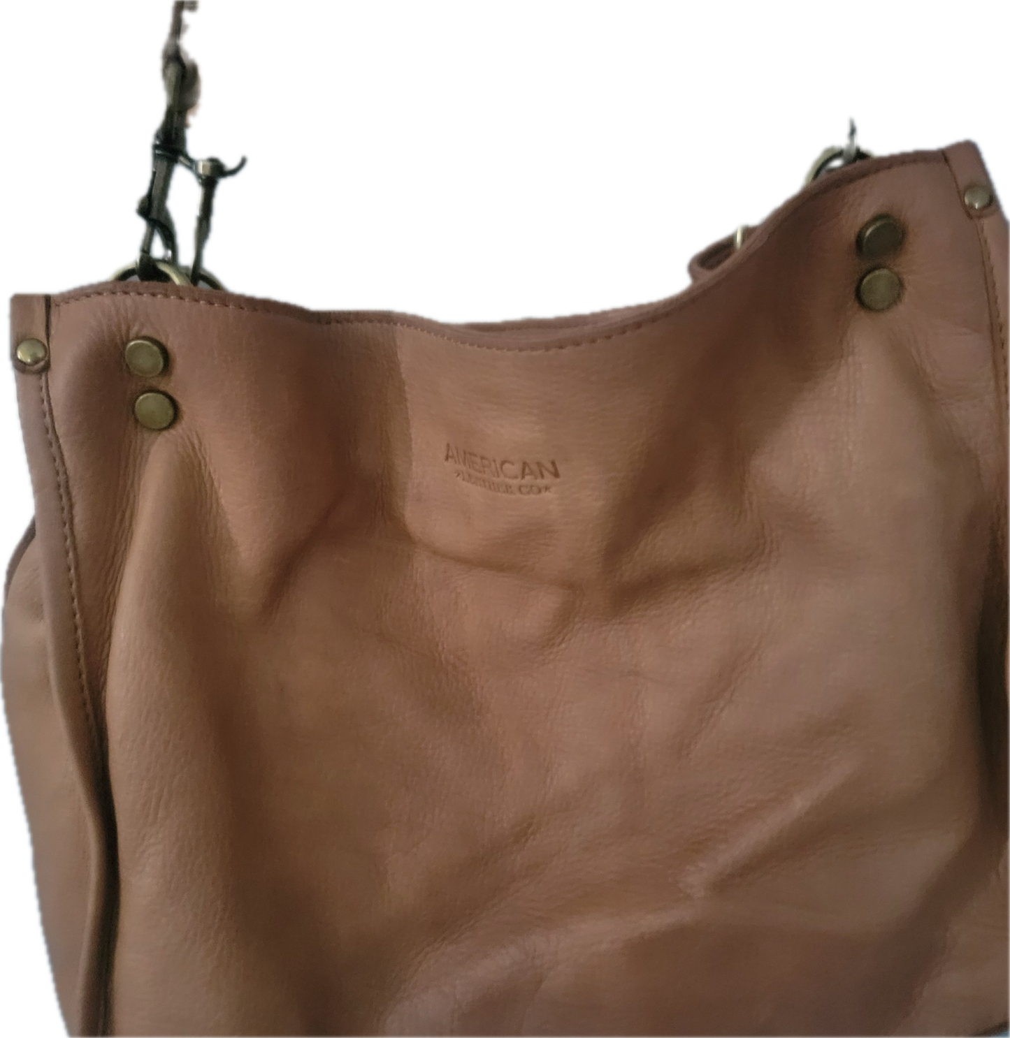 American Leather Co. Genuine Leather Tote – Soft Camel Brown 👜